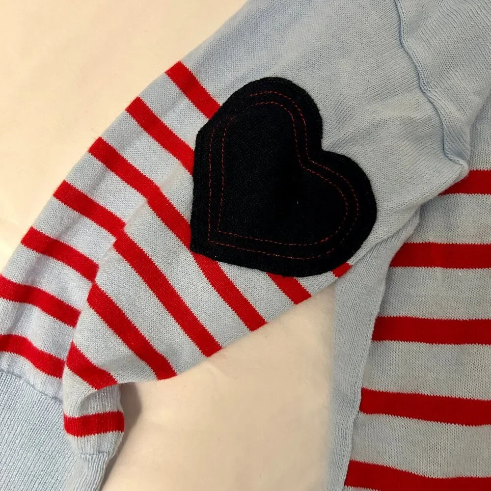 MerSea Tide Blue/Cherry Stripes Amour Sweater - One Size - Picture 5 of 5